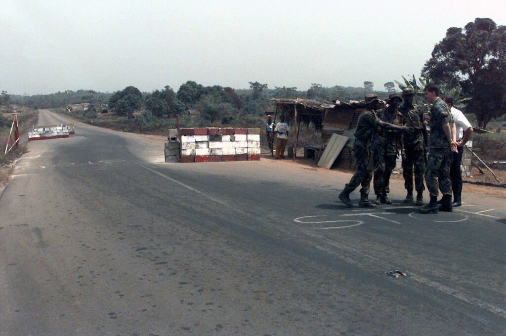 ECOMOG checkpoint in Liberia. Image Credit Wikimedia 2